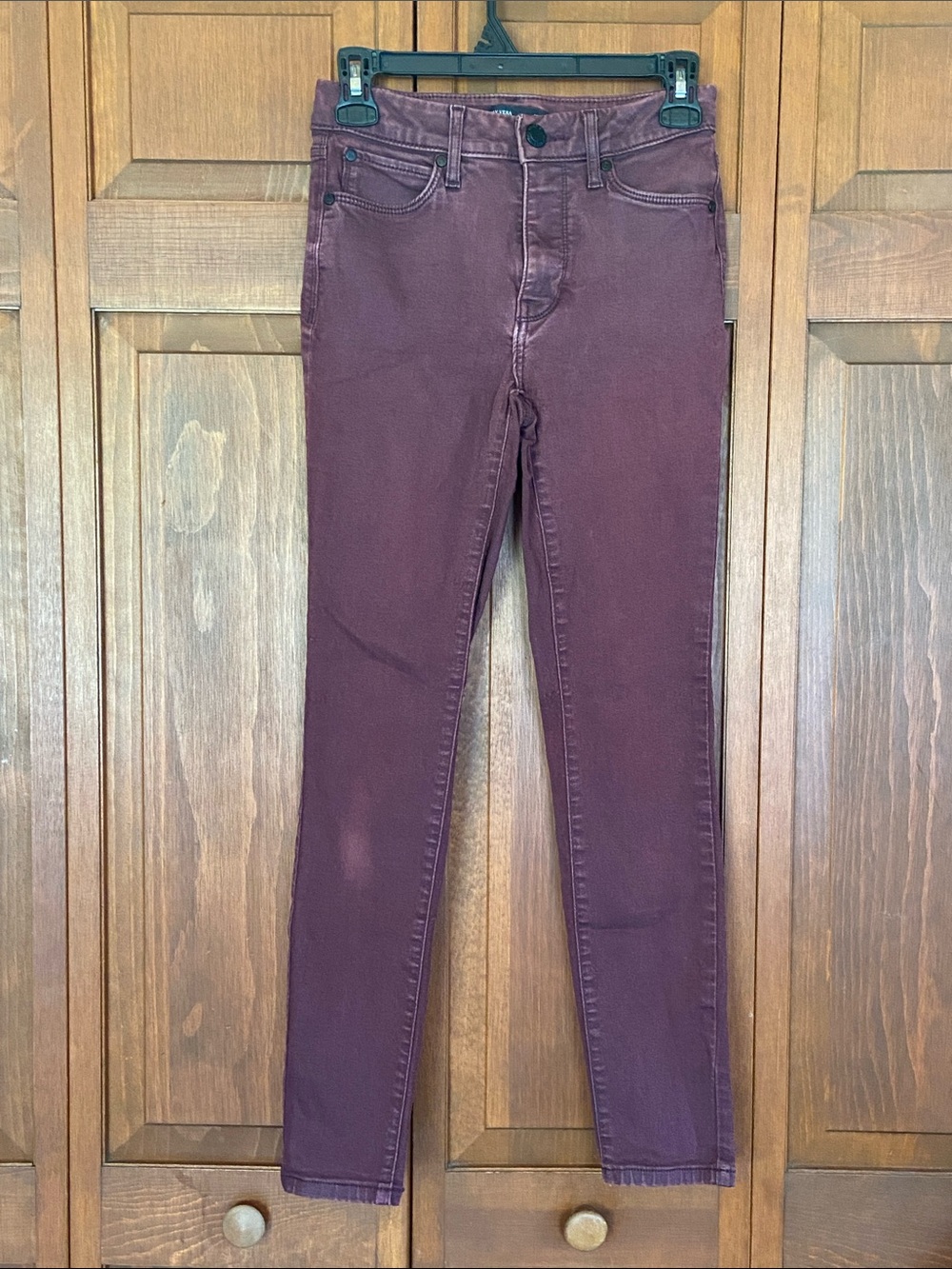 Simply Vera Vera Wang Skinny Jeans in Burgundy